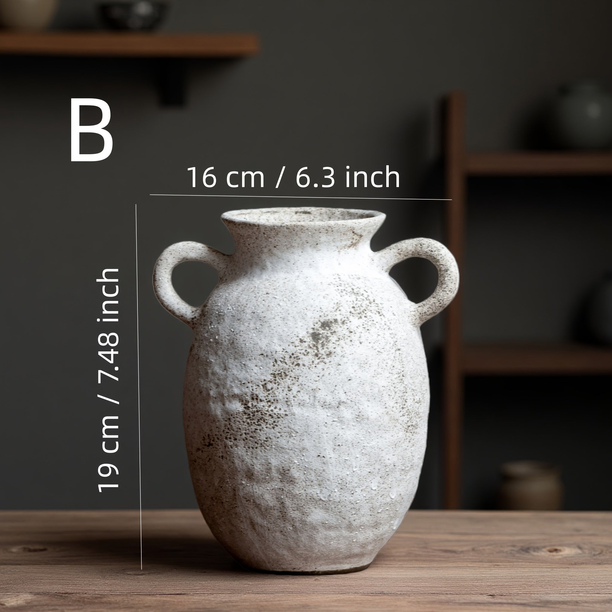 1pc Vintage Zen Ceramic Vase - Handmade Textured Clay Round Cylindrical Flower Vase for home Decor, Tea Room, Housewarming Wedding Birthday Gift,  Ceramic Flower Pot for fresh or artificial Flowers