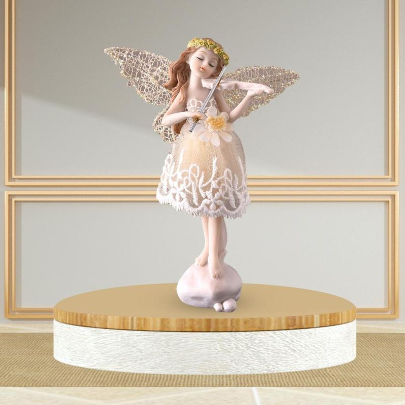Exclusive Pastoral Resin Doll Ornaments Wedding\u002FBirthday Gift Violin Minnie