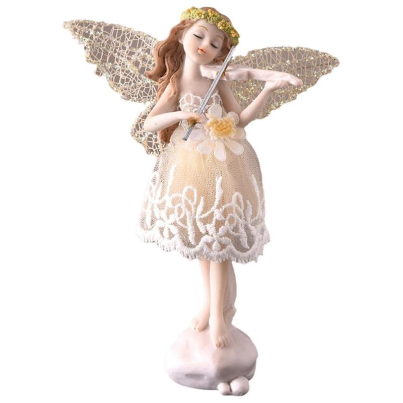 Exclusive Pastoral Resin Doll Ornaments Wedding\u002FBirthday Gift Violin Minnie