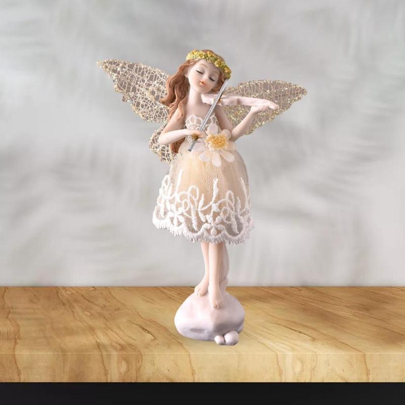 Exclusive Pastoral Resin Doll Ornaments Wedding\u002FBirthday Gift Violin Minnie