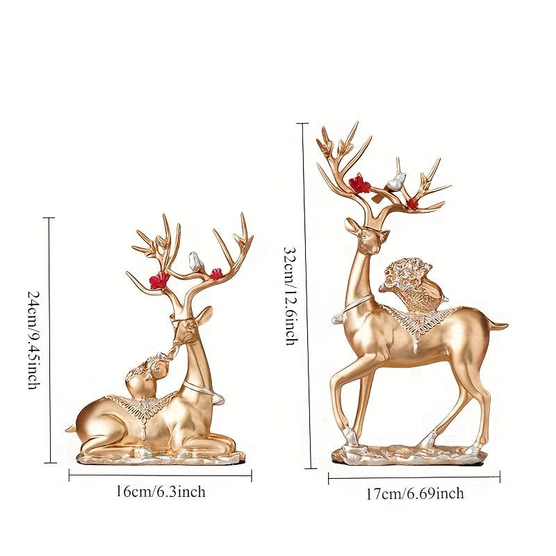 Two Large\u002FSmall Gourd Ceramic Ornaments | Living Room Bookshelf Decoration | Luxurious Decorative Additions for Home\u002FOffice